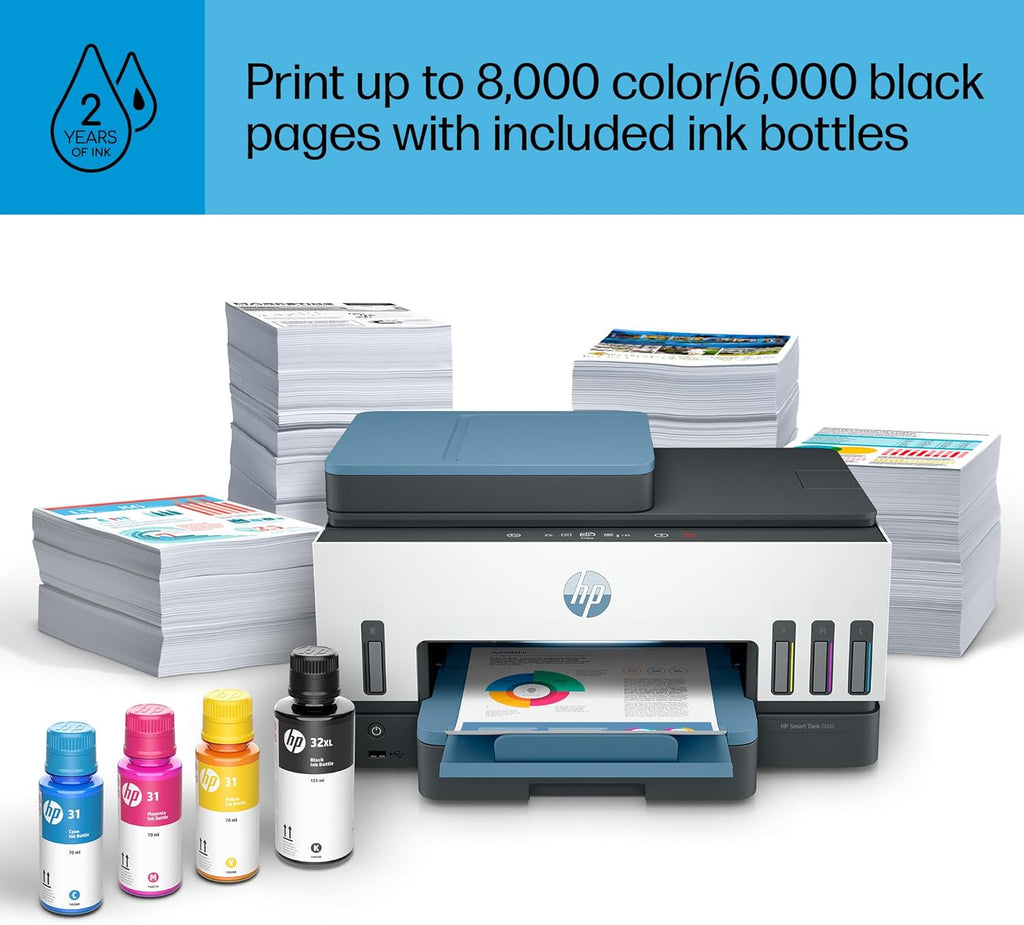 Wireless All-in-One Ink Tank Printer with Refillable Ink Tank M5012