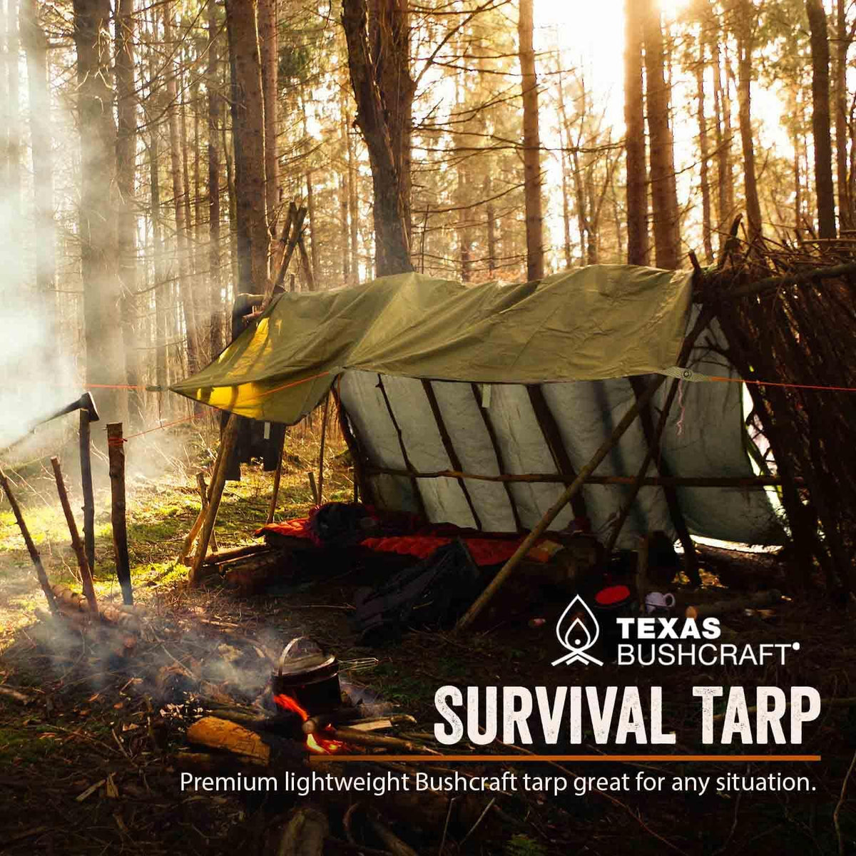 Waterproof 10x10 Ripstop Nylon Camping Tarp I987703