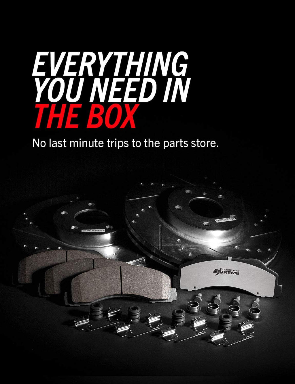 Front and Rear Carbon Fiber Ceramic Brake Kit L44205