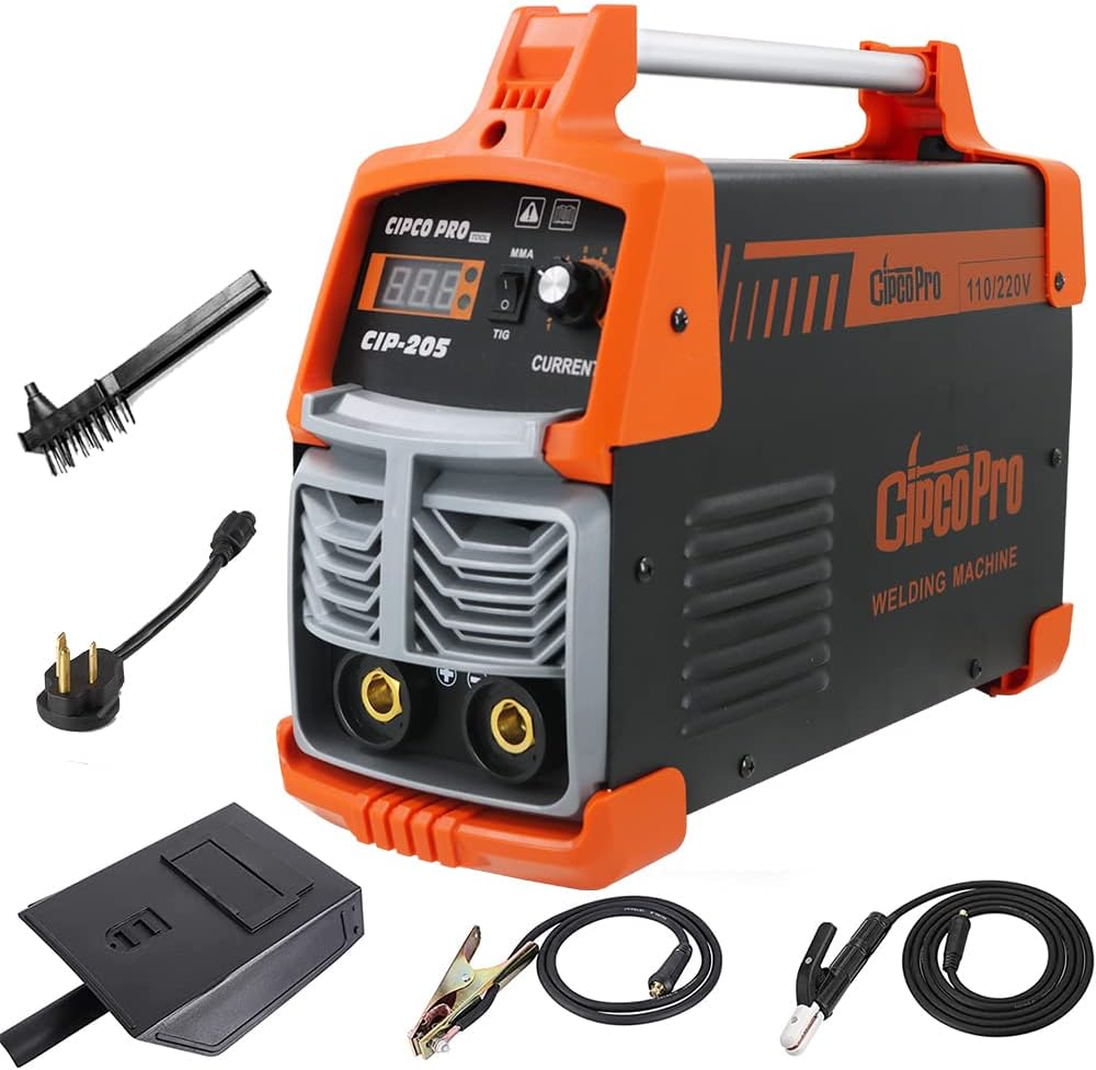 205Amp ARC Welder Digital Inverter IGBT Stick MMA Welder, 110/220V Dual Voltage Portable Welding Machine Z55969
