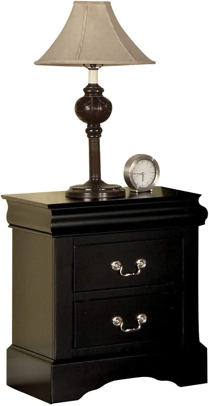 2 Drawer Cherry Wooden Nightstand Z15183