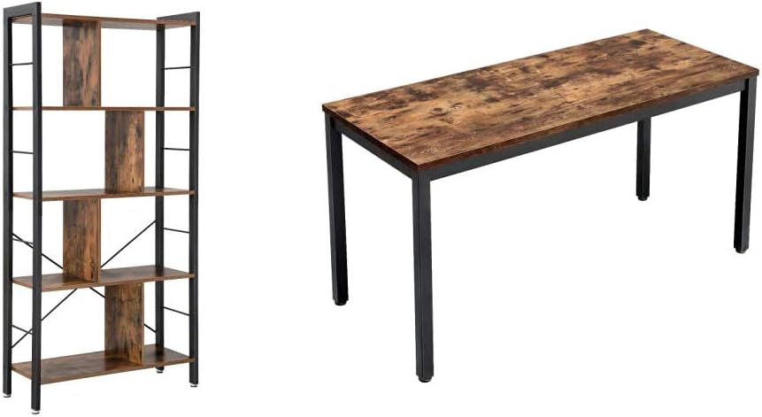 4-Tier Industrial Bookshelf D699140