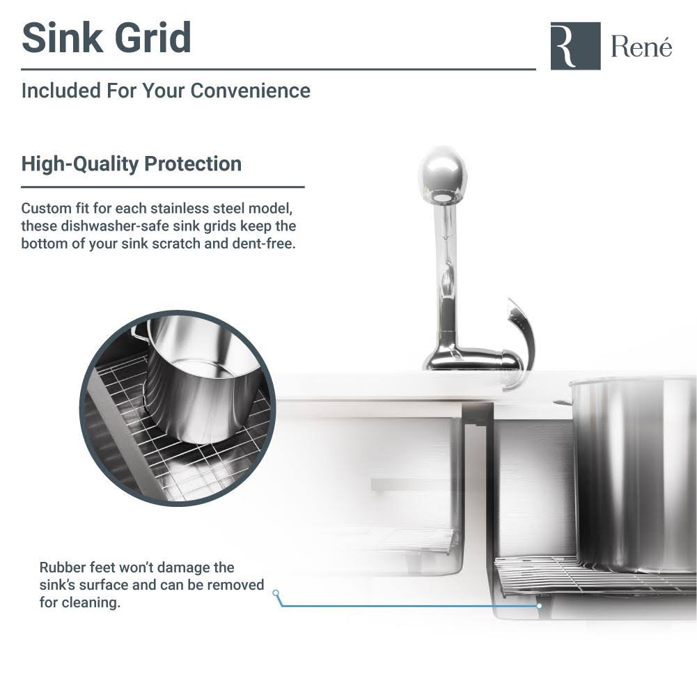 23 inch Stainless Steel Single Bowl 16 Gauge Kitchen Sink H975