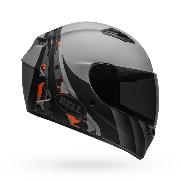 Matte Grey Orange Camo Helmet M28711