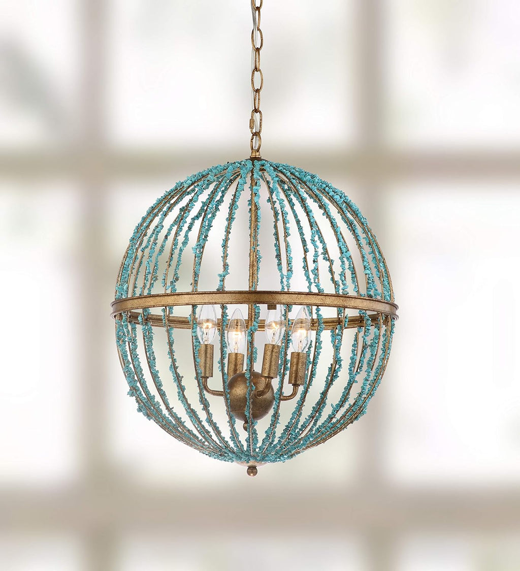 Blue Cage Chandelier X606
