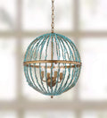 Blue Cage Chandelier X606