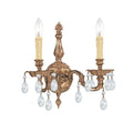 2 Light Crystal Brass Wall Mount G798970