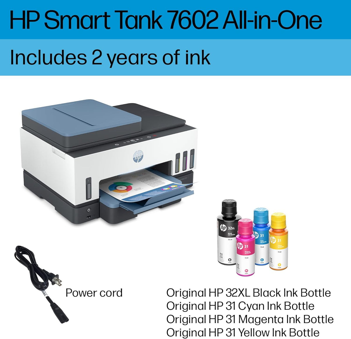 Wireless All-in-One Ink Tank Printer with Refillable Ink Tank M5012
