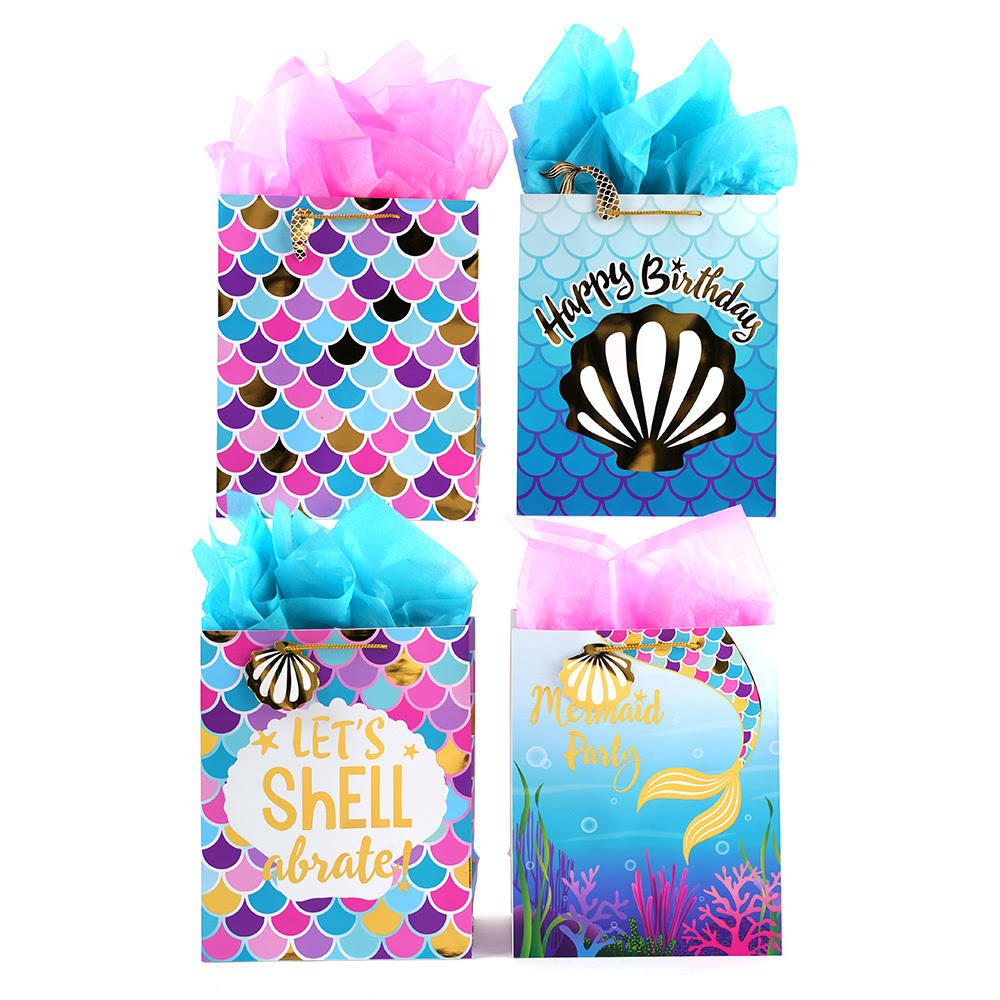 Large Mermaid Party Gift Bags - Case of 120 F279