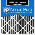 18x18x1 Pleated MERV 12 Carbon Air Filters Qty 12 B4509