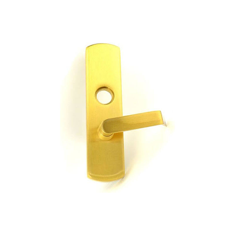 Right Hand Reverse Satin Brass Lever Trim F608