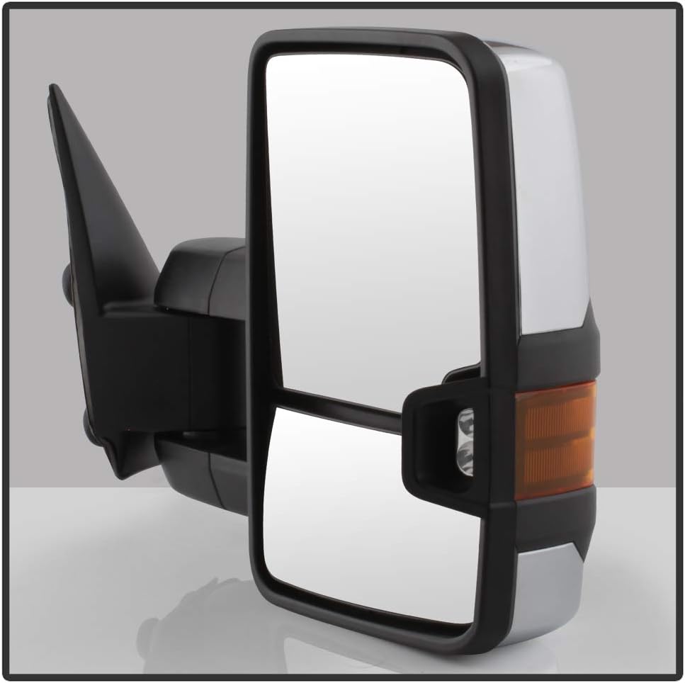 Telescoping Manual Towing Side Mirrors Driver+Passenger Left+Right H340587