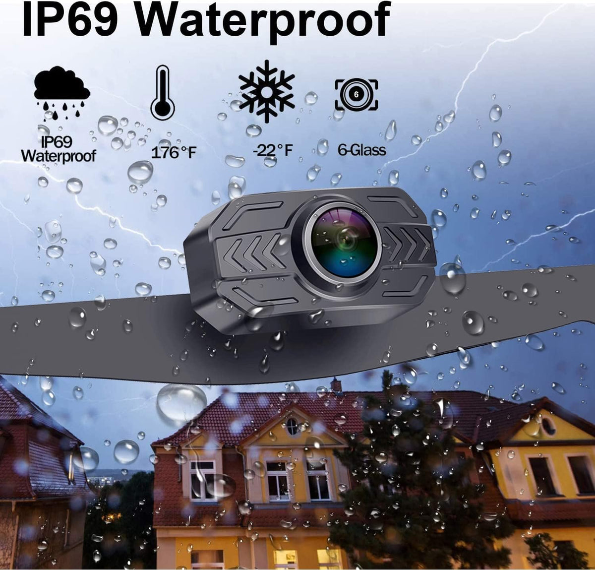 Wireless HD 1080P Backup Camera with 7 Inch Monitor Z36466
