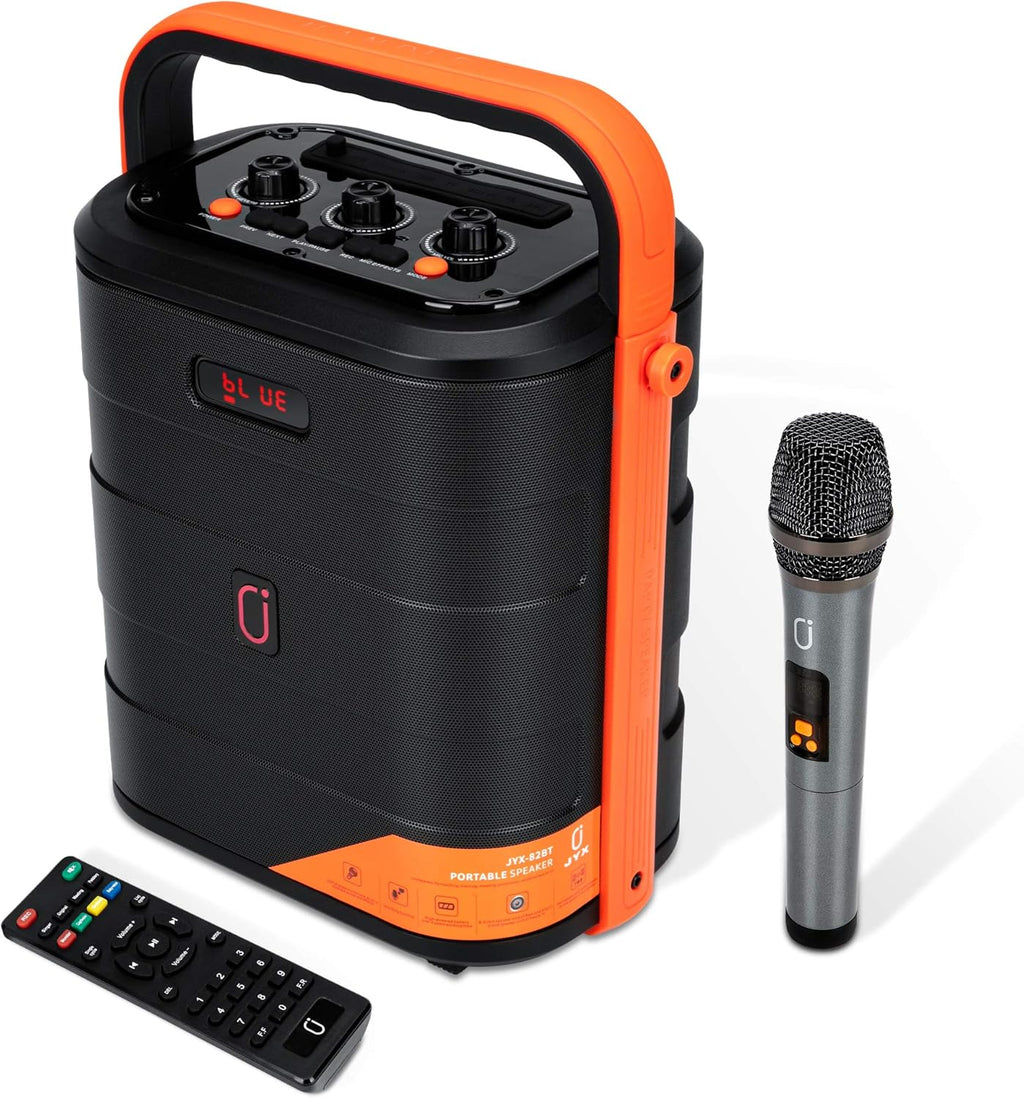Portable Bluetooth Karaoke Machine PA Speaker System with Microphone A48648
