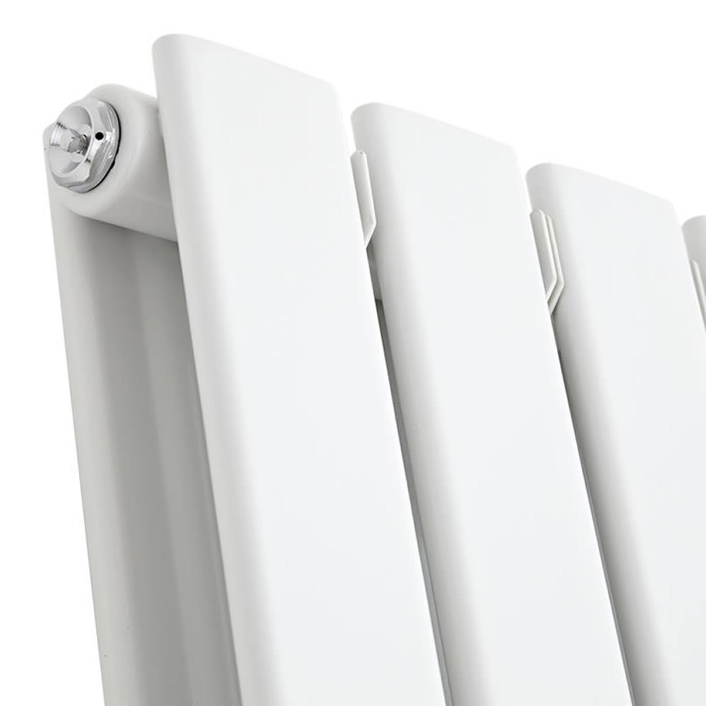 White Vertical Hot Water Radiator U311