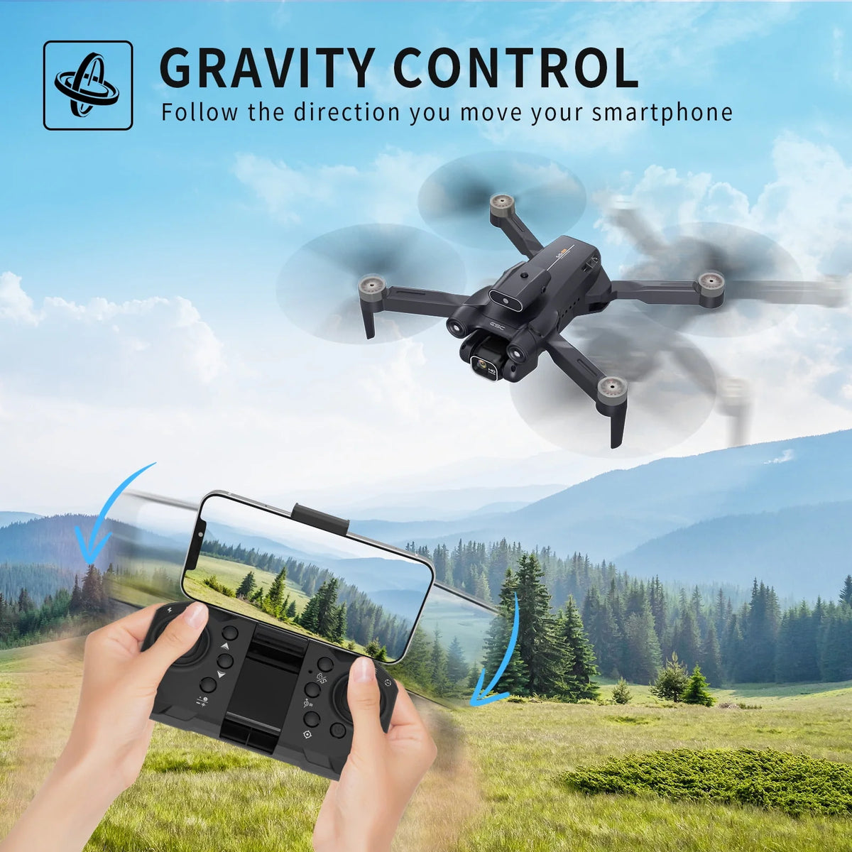 4K Camera Drone with Brushless Motor and Carrying Case G142