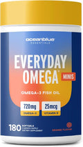 Omega 3 Fish Oil Vitamin D3 Mini Capsules Orange Flavor R687