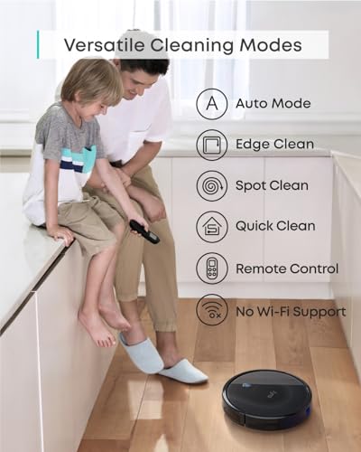 Black Robot Vacuum Cleaner M18657