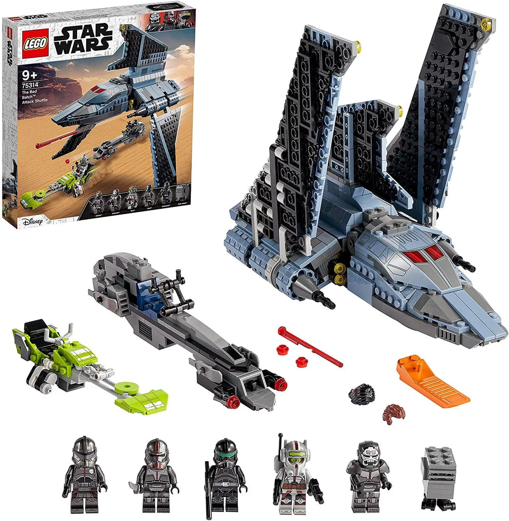 Star Wars Attack Shuttle Building Toy Set with 5 Clones Minifigures Z319693