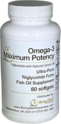 1,000 mg Omega-3 Fish Oil Supplement 60 Softgels R3433