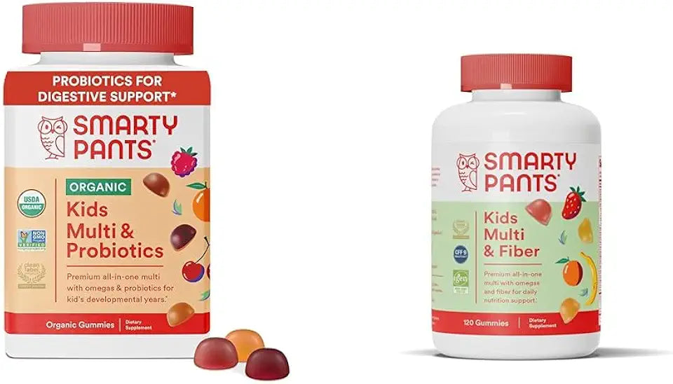 Organic Kids Multivitamin Gummies and Fiber Supplement C49712