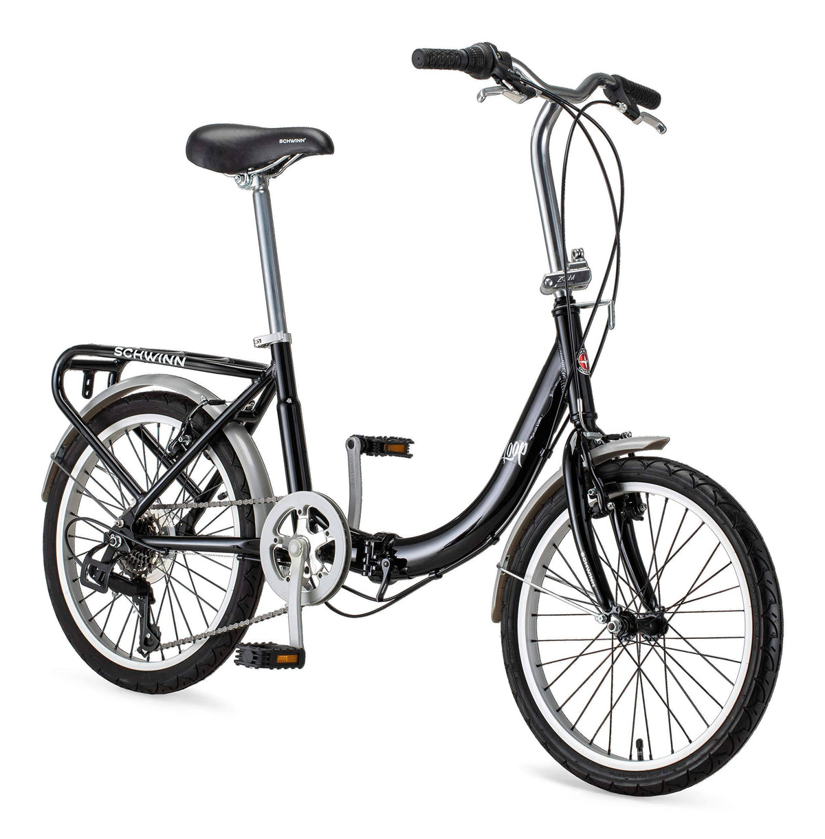 20" Folding Bike Black W8489