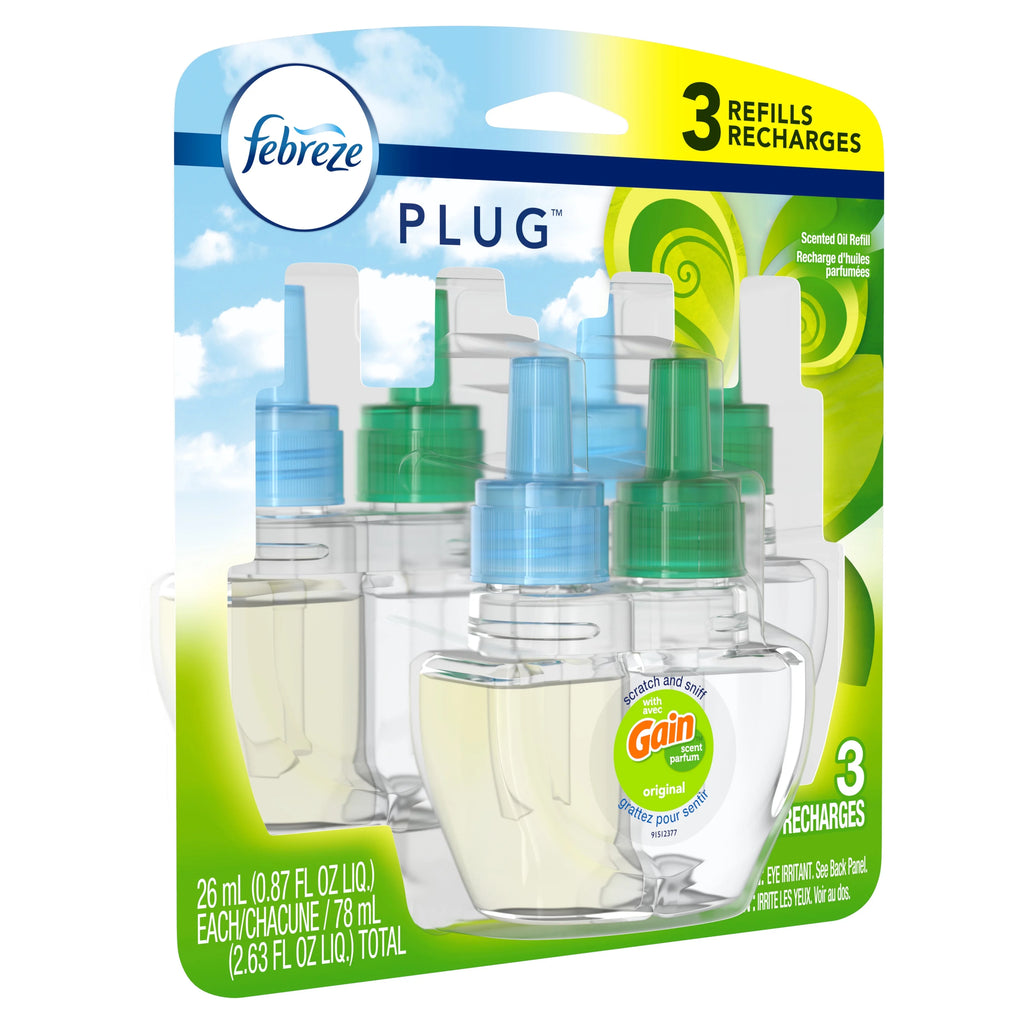 Odor-Eliminating Air Freshener Oil Refill 3 ct P7926