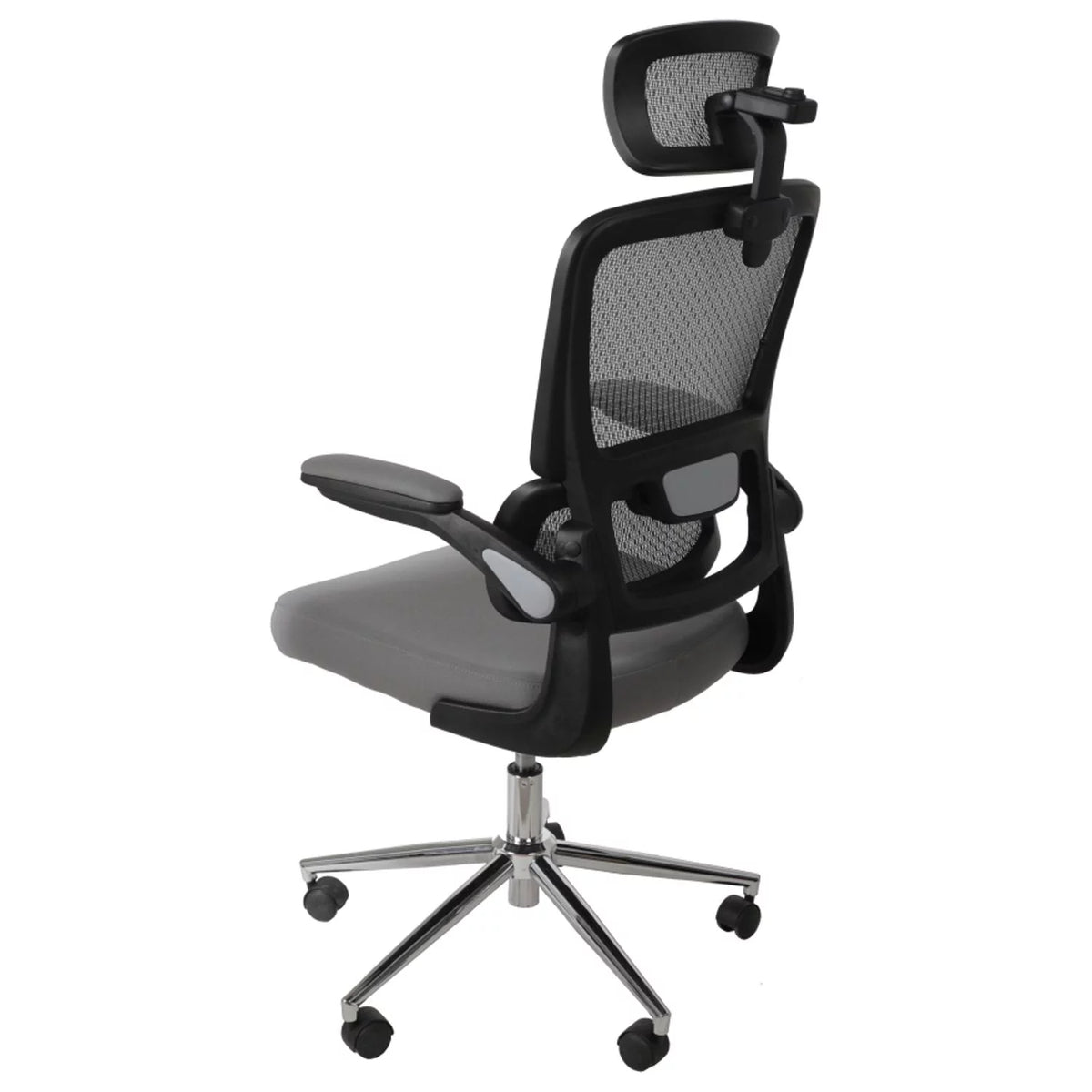 Grey Mesh Ergonomic Office Chair with Flip Up Arms Z133381