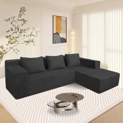 60" Memory Foam Fold Sofa Bed with 2 Pillows Dark Gray Z7381