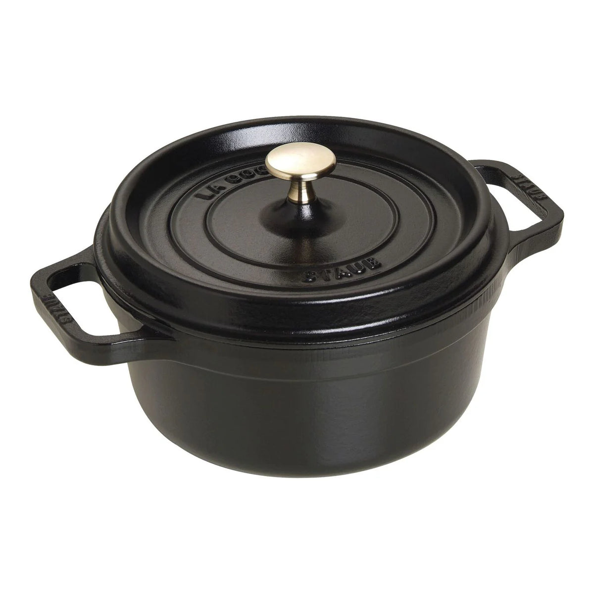 2.75 Qt. Cast Iron Round Dutch Oven in Black F56107