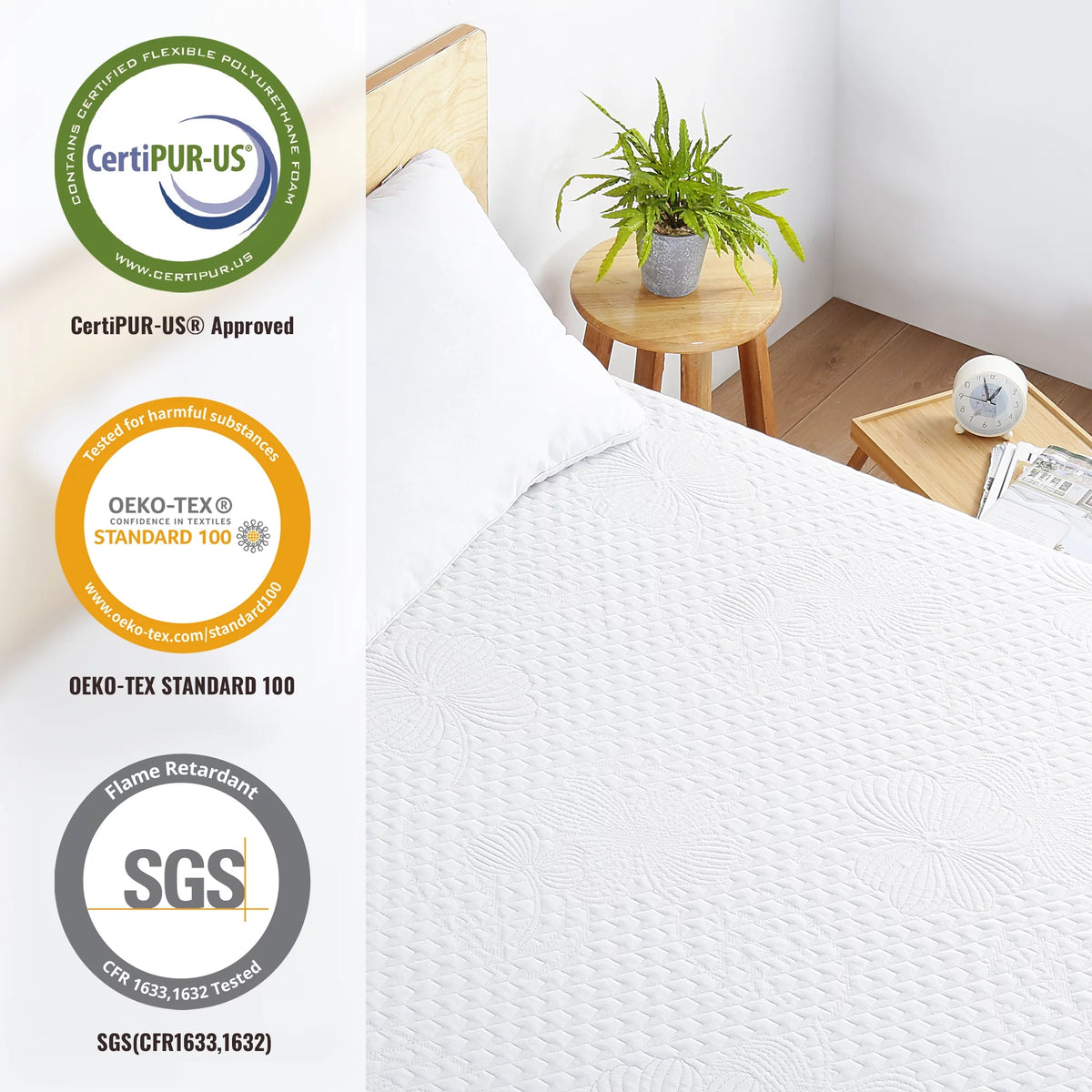 10 Inch Gel Memory Foam Mattress Medium Firm Full Size B8134
