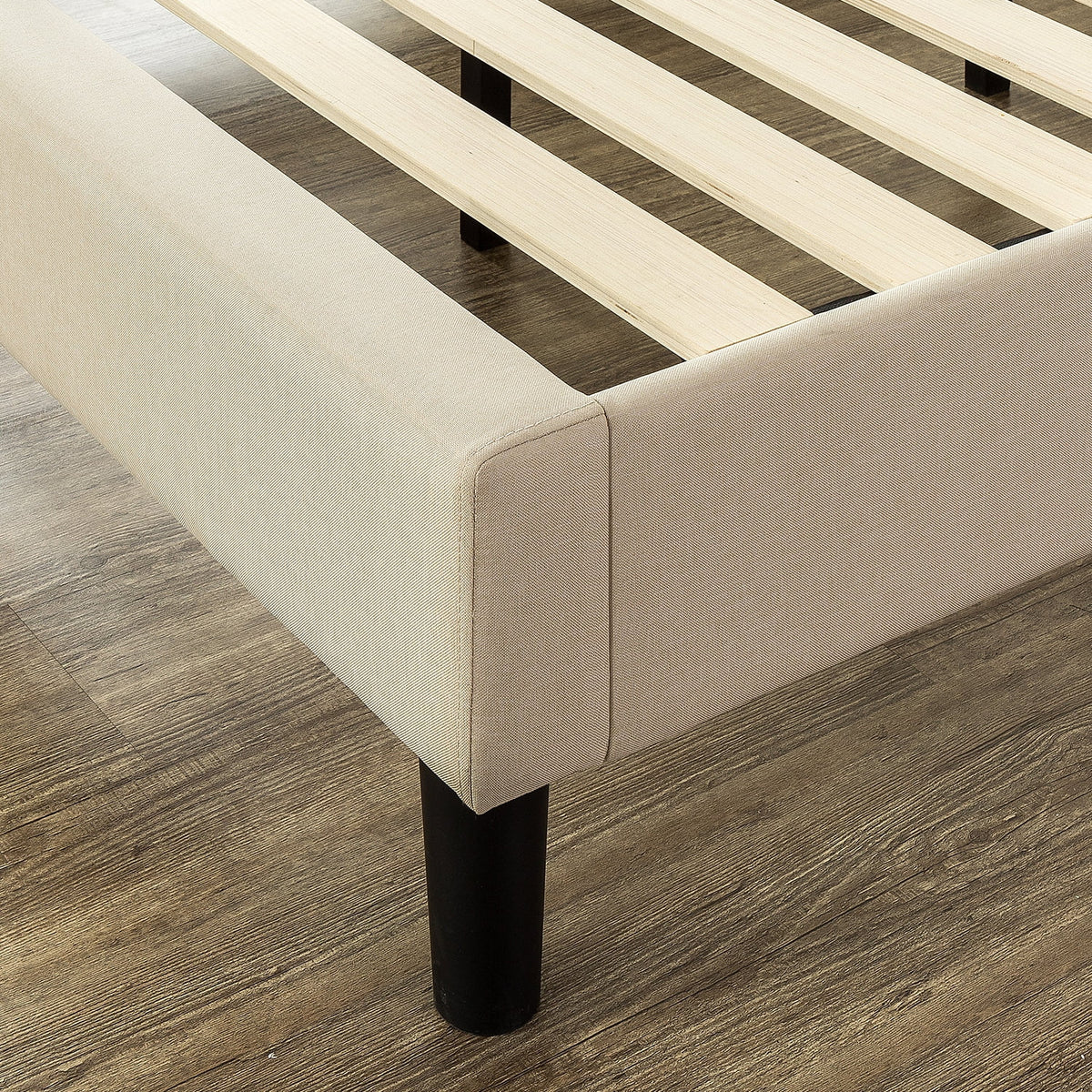 Queen Upholstered Platform Bed Frame E124