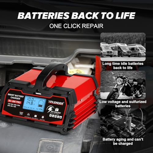 40A 12V/24V Lead Acid LiFePO4 Battery Charger L155