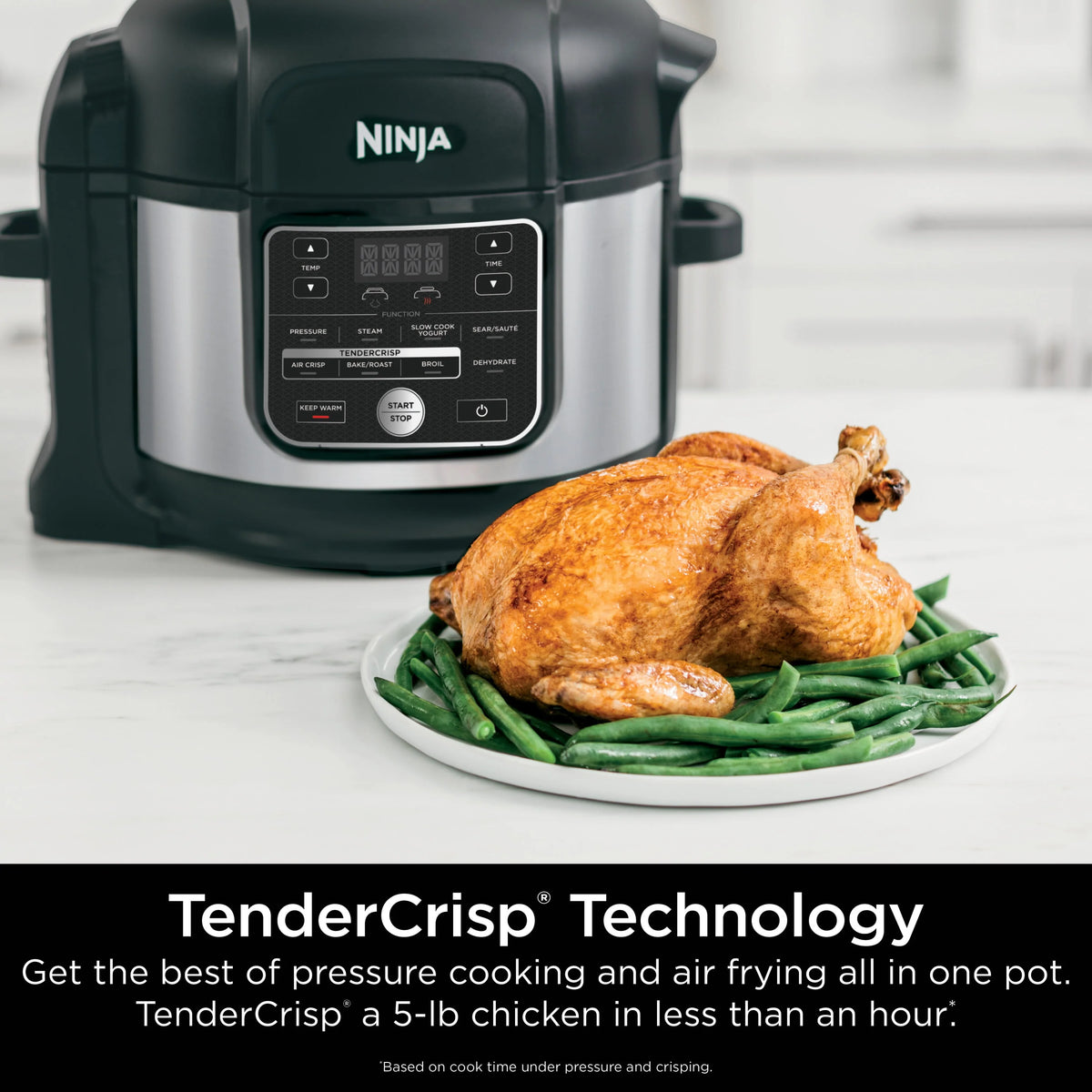 10-in-1 6.5-Quart Pressure Cooker Air Fryer Multicooker R6831