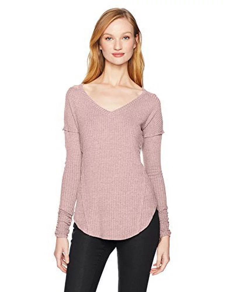 Cold Shoulder V-Neck Top G729393