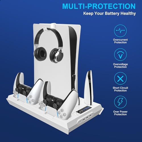 White Cooling Station with Dual Controller Charging Station H15144