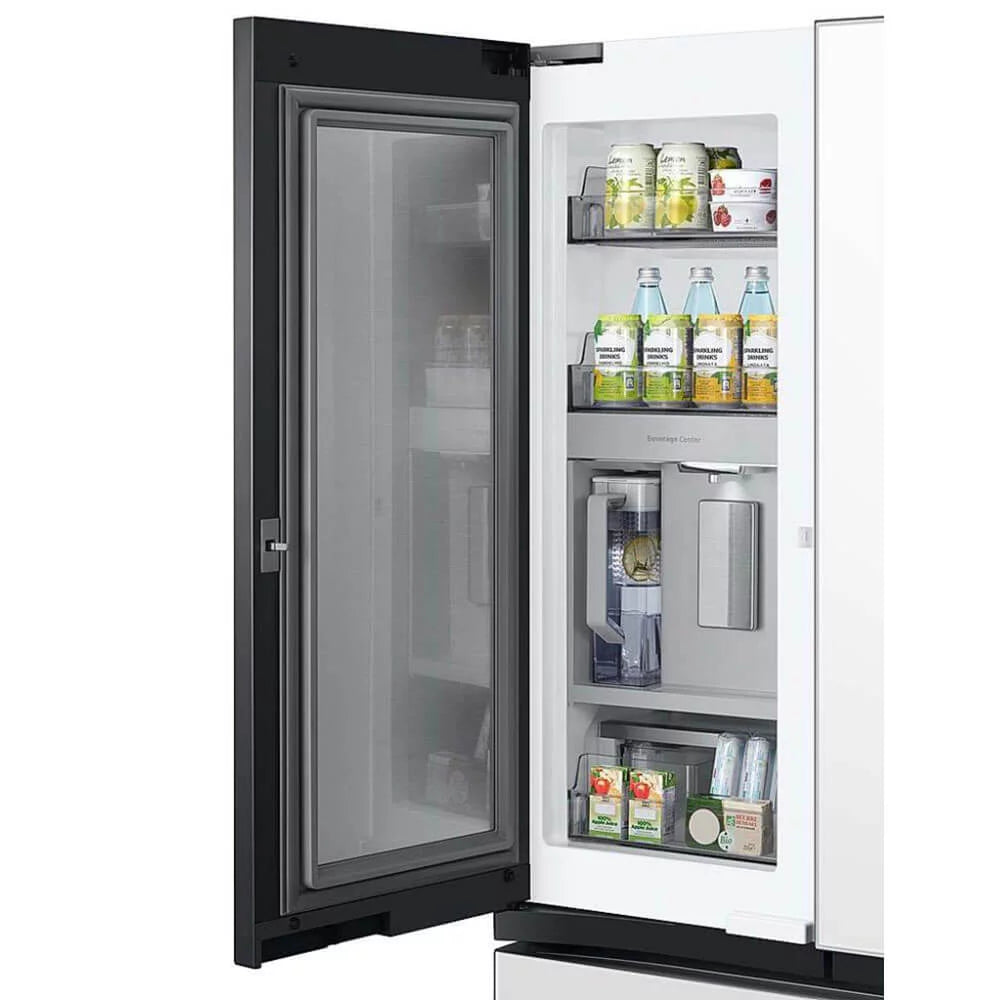 24 Cu. Ft. White Glass 3-Door French Door Counter Depth Refrigerator O7913