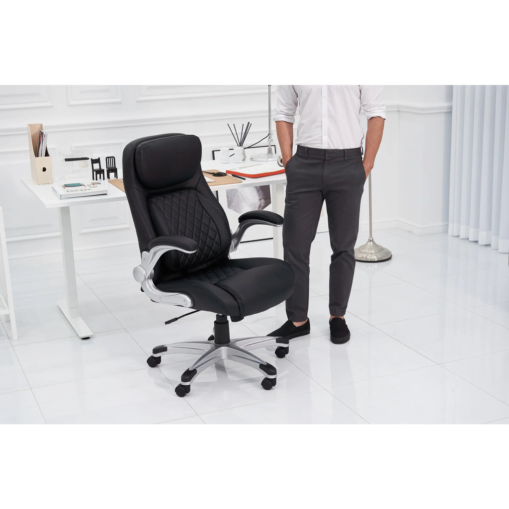Ergonomic PU Leather Office Chair W216387