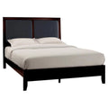 Contemporary Wood California King Bed in Espresso/Black S395113