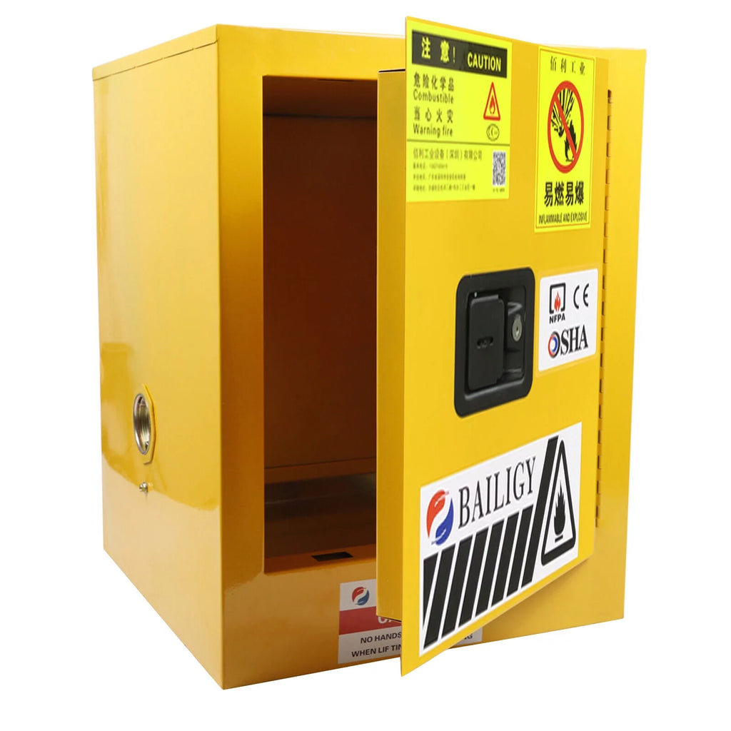Flammable Liquid Storage Cabinet 4 Gallon Yellow V5647