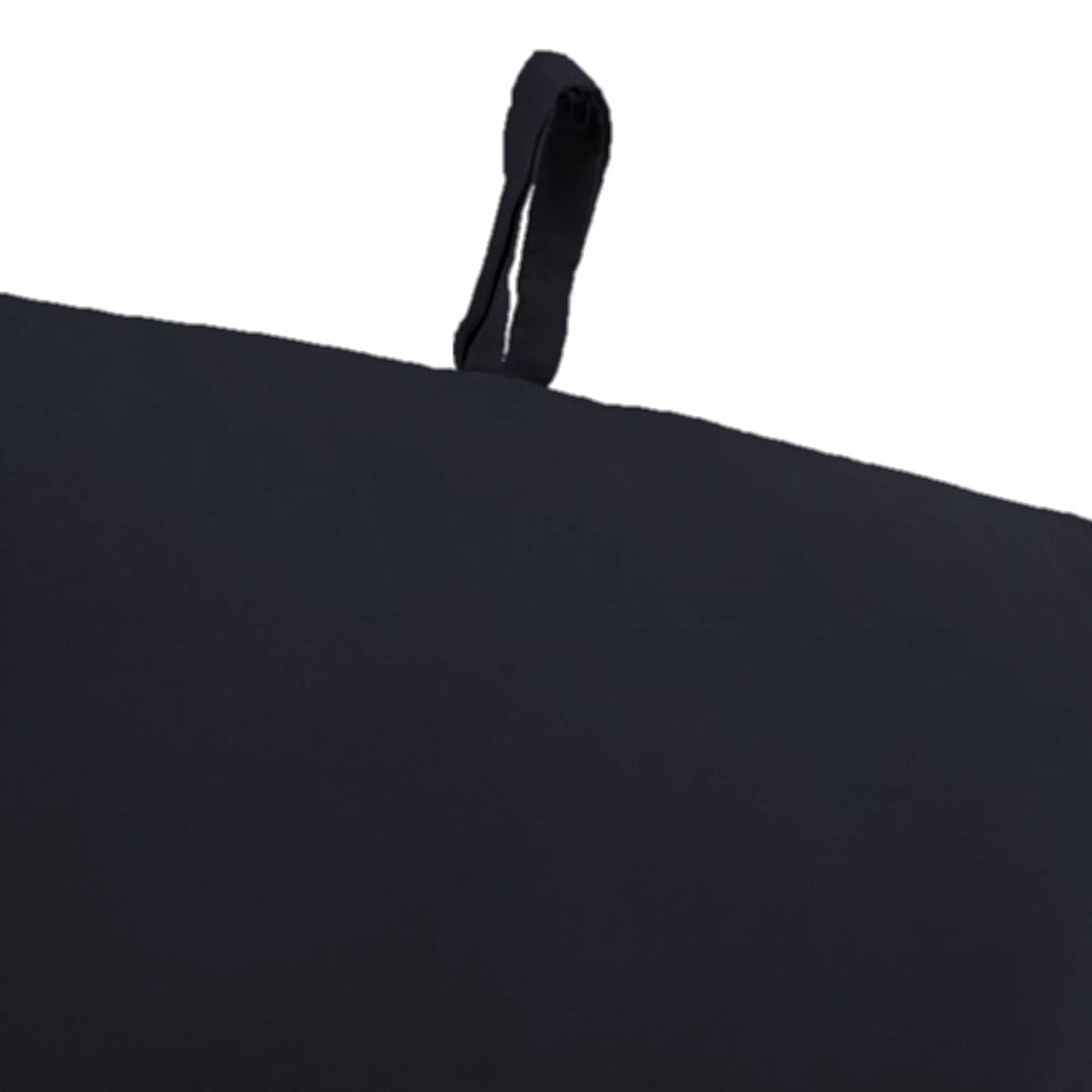 Navy Rectangular Outdoor Chair Cushion with Ties D415278