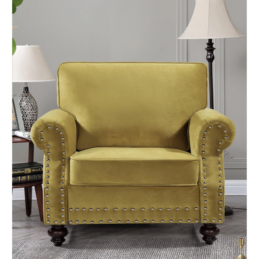 Grey Velvet Chair B4301
