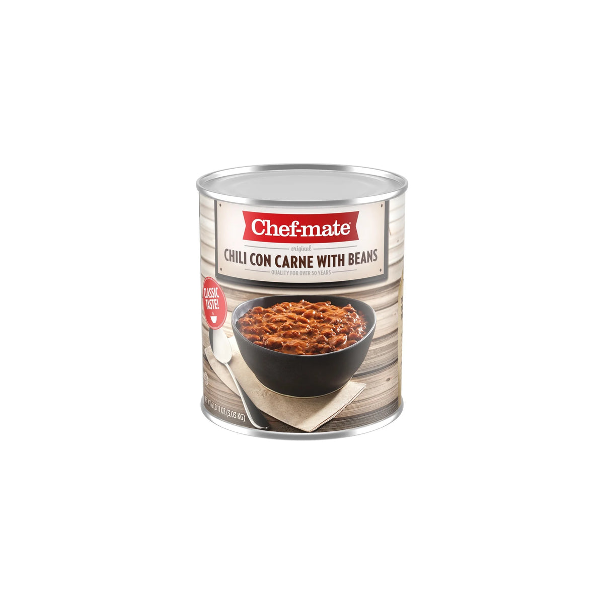 Canned Beef Chili with Beans 6 lb 11 oz (Pack of 12) R186