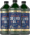 Unflavored Liquid Cod Liver Oil 16oz Pack of 3 X7460