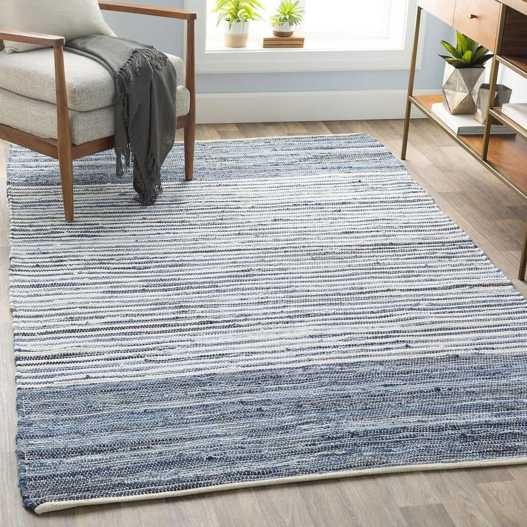 Bright Blue 10x14 Area Rug E988872