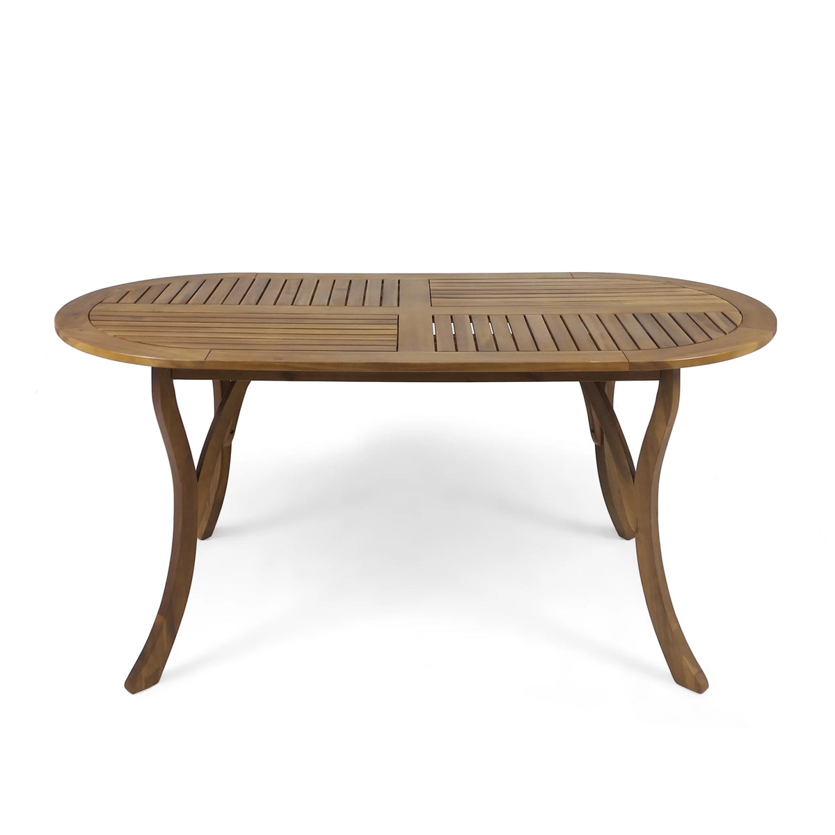 70" Oval Wooden Patio Dining Table L8499