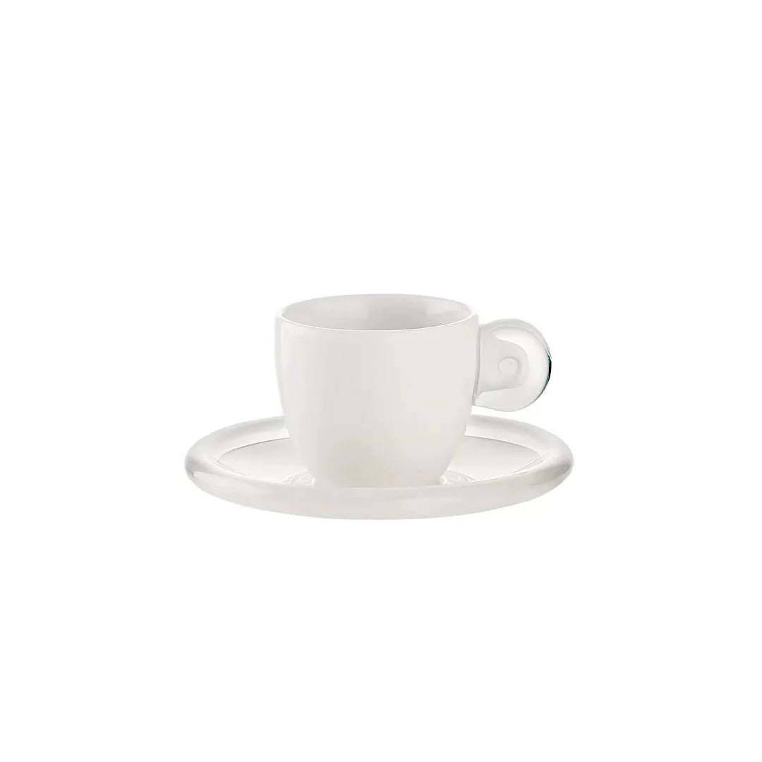 6 Espresso Cups With Saucers B951