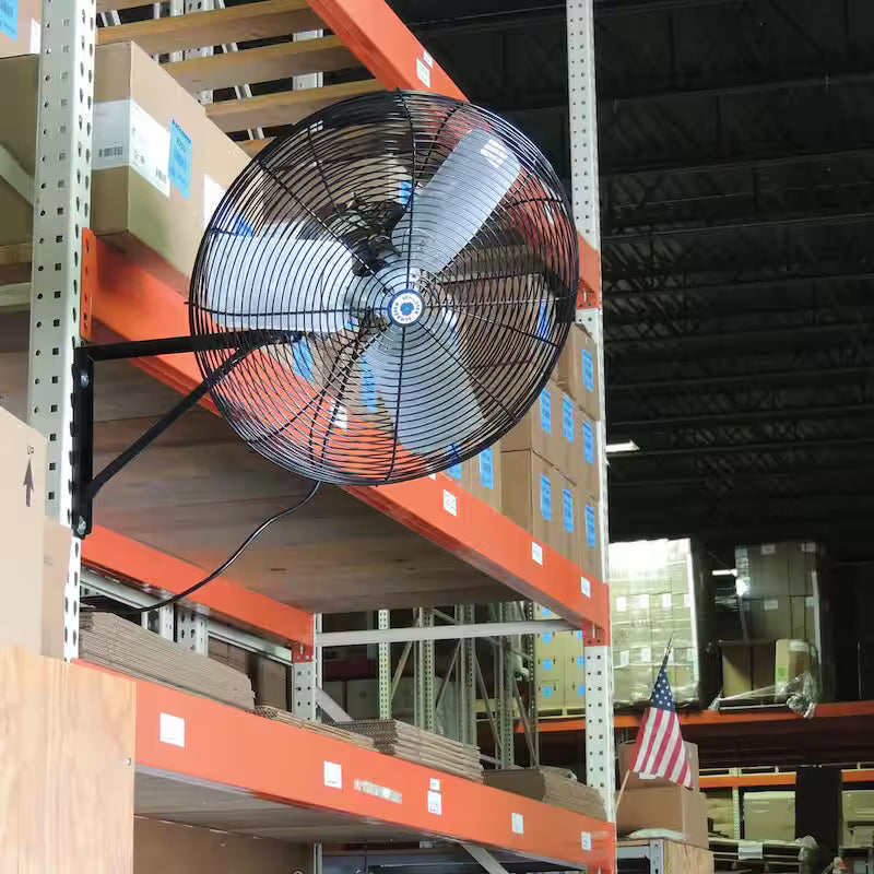 Black Wall Mounted Fan V293446