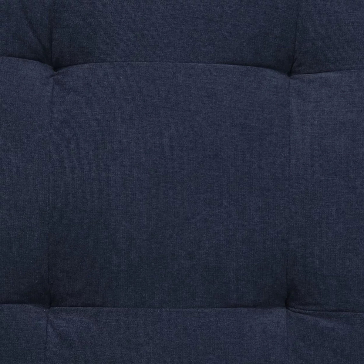 Navy Blue And Cream Fabric Armless Accent Chair A3931
