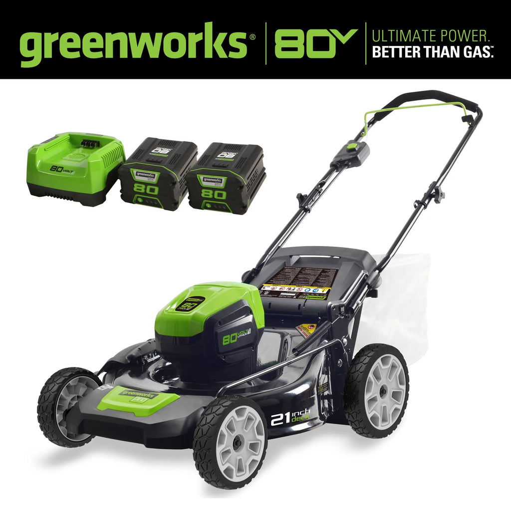 80V 21 Battery Powered Push Walk-Behind Mower S14442
